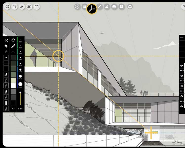 طراحی سه بعدی ساختمان Morpholio Trace