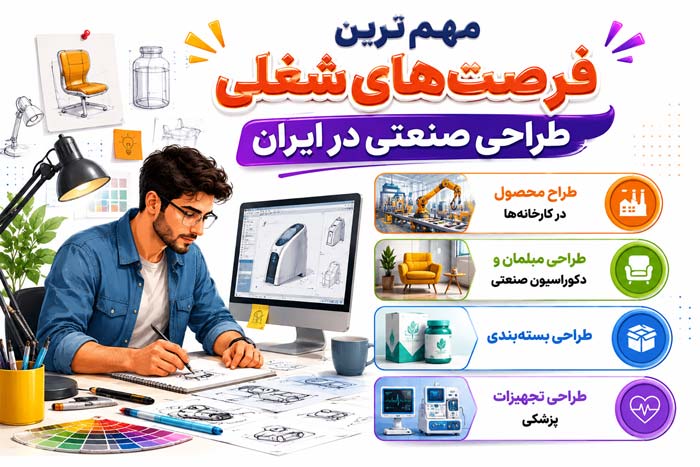 مهم‌ترین فرصت‌های شغلی طراحی صنعتی در ایران